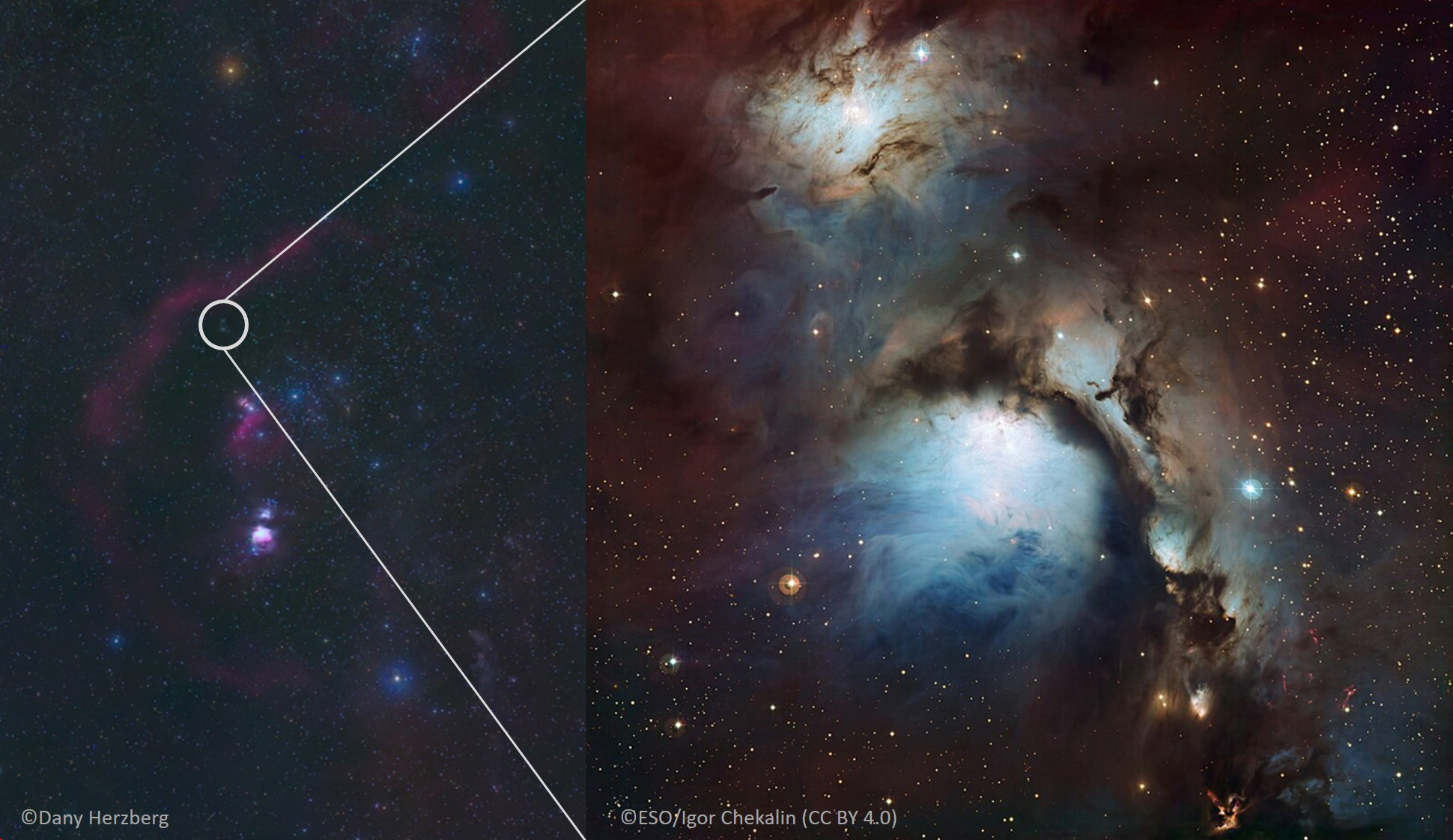 Heller Reflexionsnebel im Orion