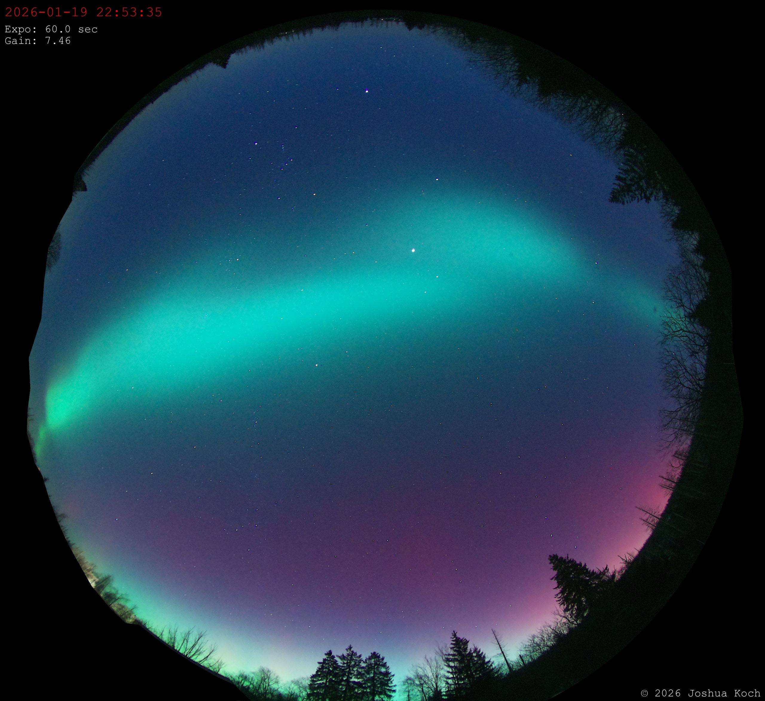 Polarlichter über dem Harz